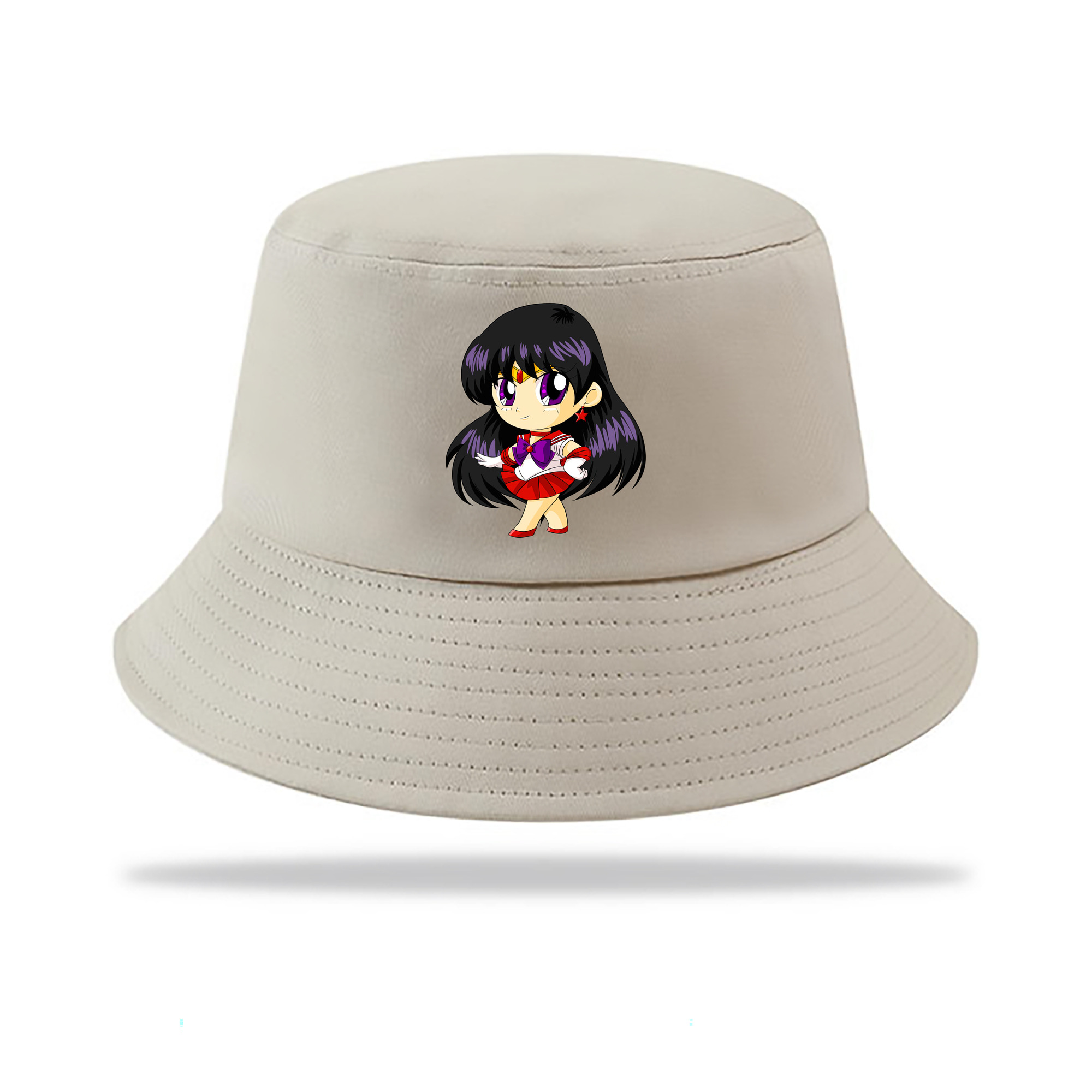 （画像用） 美少女戦士セーラームーン 火野レイ ひの レイ Sailor Moon Hino Rei （セーラーマーズ,Sailor Mars） アウトドア日除けバケットハット
